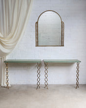 Load image into Gallery viewer, Frosted Glass Top French Console Tables
