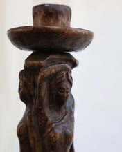 Load image into Gallery viewer, Hand Carved Wooden Candle Holder
