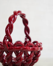 Load image into Gallery viewer, Red Vallauris Woven Basket
