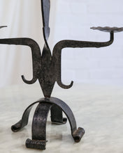 Load image into Gallery viewer, Brutalist French Wrought Iron Candle Stick
