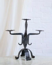 Load image into Gallery viewer, Brutalist French Wrought Iron Candle Stick

