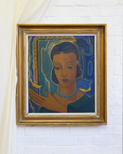 Load image into Gallery viewer, Birds and Lady Framed Painting
