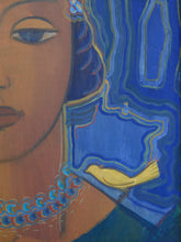 Load image into Gallery viewer, Birds and Lady Framed Painting
