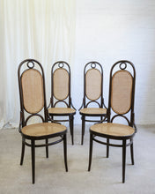 Load image into Gallery viewer, Set of 4 Thonet Bentwood and Cane Dining Chairs nr.207R
