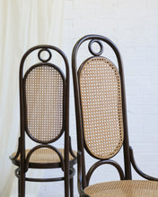 Load image into Gallery viewer, Set of 4 Thonet Bentwood and Cane Dining Chairs nr.207R
