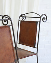 Load image into Gallery viewer, Spanish Iron and Leather Chairs
