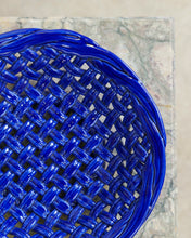 Load image into Gallery viewer, Vivid Blue Woven Spanish Bowl
