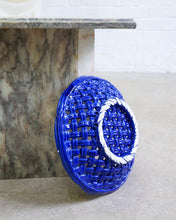 Load image into Gallery viewer, Vivid Blue Woven Spanish Bowl
