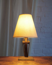 Load image into Gallery viewer, Small Art Deco French Art Deco Hammered French Lamp
