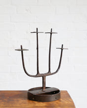 Load image into Gallery viewer, Brutalist Wrought Iron Candle Holder
