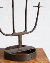 Load image into Gallery viewer, Brutalist Wrought Iron Candle Holder
