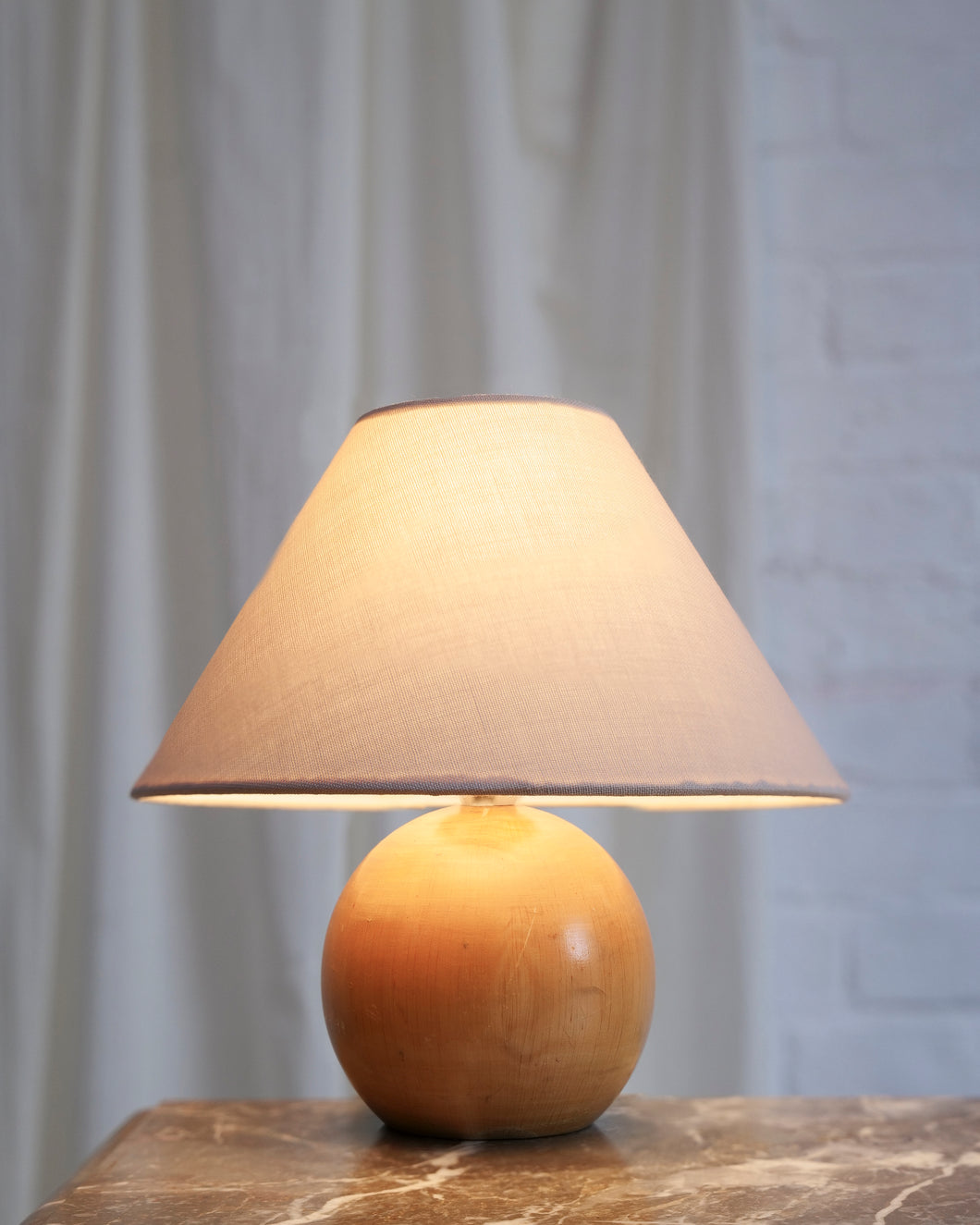 French 1980's Sphere Lamp
