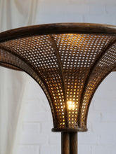 Load image into Gallery viewer, Extra Large Bamboo and Cane Floor Lamp
