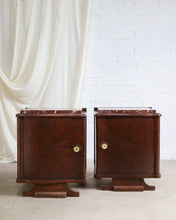 Load image into Gallery viewer, A Pair of Marble Top Bedside Tables
