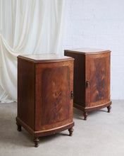 Load image into Gallery viewer, Art deco Walnut Veneer Bedside Tables
