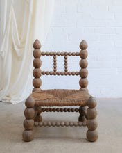 Load image into Gallery viewer, Fire side Bobbin Chair in the style of Charles Dudouyt
