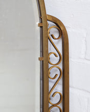 Load image into Gallery viewer, French Art Deco Brass Mirror
