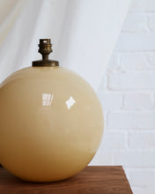Load image into Gallery viewer, French Opaline Glass Butter Yellow Lamp
