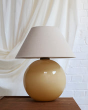 Load image into Gallery viewer, French Opaline Glass Butter Yellow Lamp
