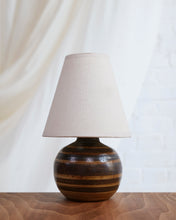 Load image into Gallery viewer, French Stoneware Striped Lamp
