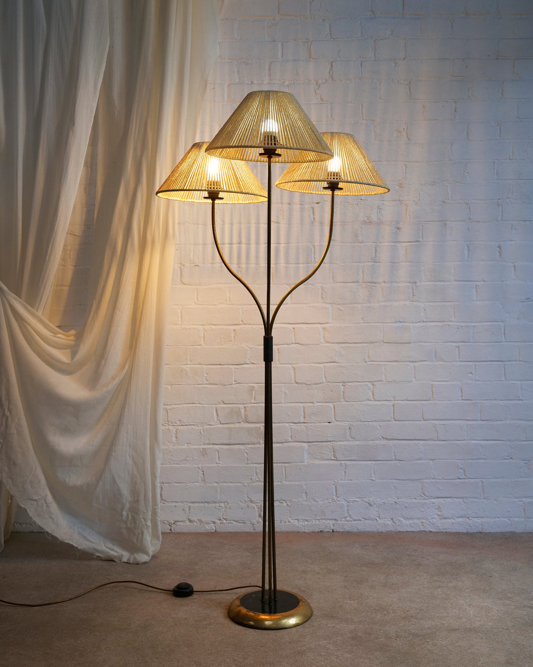 French Three Arm Floor Lamp