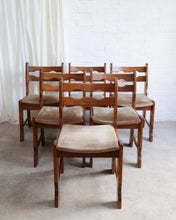 Load image into Gallery viewer, Set of 6 Oak Razorback Dining Chairs
