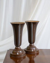 Load image into Gallery viewer, Pair Of French Art Deco Copper Uplighters
