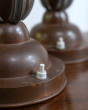 Load image into Gallery viewer, Pair Of French Art Deco Copper Uplighters
