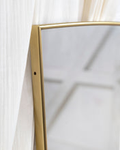Load image into Gallery viewer, Midcentury Italian Brass Shield Mirror
