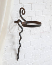 Load image into Gallery viewer, Hand forged Iron Curly Plant Holder
