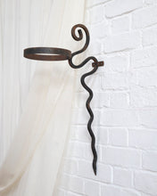 Load image into Gallery viewer, Hand forged Iron Curly Plant Holder
