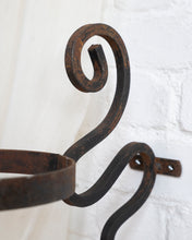 Load image into Gallery viewer, Hand forged Iron Curly Plant Holder
