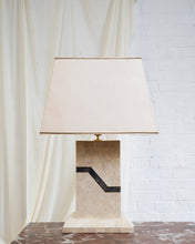 Load image into Gallery viewer, Extra Large Tessellated Travertine Effect Lamp
