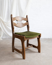 Load image into Gallery viewer, Oak Razor Back Dining Chairs by Guillerme Et Chambron
