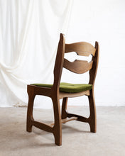 Load image into Gallery viewer, Oak Razor Back Dining Chairs by Guillerme Et Chambron
