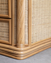 Load image into Gallery viewer, Pencil Reed and Cane Bedside Tables
