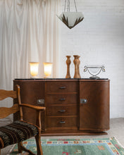 Load image into Gallery viewer, Art Deco Curved Marble Top Sideboard
