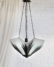 Load image into Gallery viewer, Cut Glass Art Deco Ceiling Pendent
