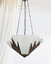Load image into Gallery viewer, Cut Glass Art Deco Ceiling Pendent
