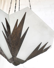 Load image into Gallery viewer, Cut Glass Art Deco Ceiling Pendent
