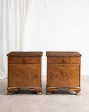 Load image into Gallery viewer, ON HOLD - Art Deco Walnut Bedside Tables
