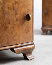 Load image into Gallery viewer, ON HOLD - Art Deco Walnut Bedside Tables
