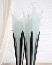 Load image into Gallery viewer, Floor Standing Iron and Glass Art Deco Lamps

