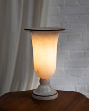 Load image into Gallery viewer, Alabaster Uplighter Table Lamp
