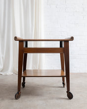 Load image into Gallery viewer, Scroll Detail Oak Drinks Trolly
