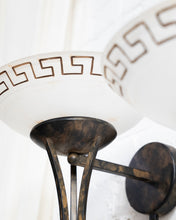 Load image into Gallery viewer, Greek Key Glass Wall Sconces
