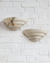 Load image into Gallery viewer, Alabaster Stepped Sconces
