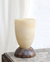 Load image into Gallery viewer, Two Tone Alabaster Table Lamp
