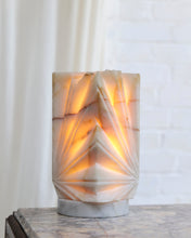 Load image into Gallery viewer, Cut Alabaster Table Lamp
