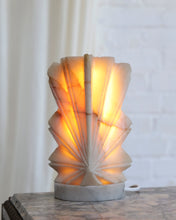 Load image into Gallery viewer, Cut Alabaster Table Lamp
